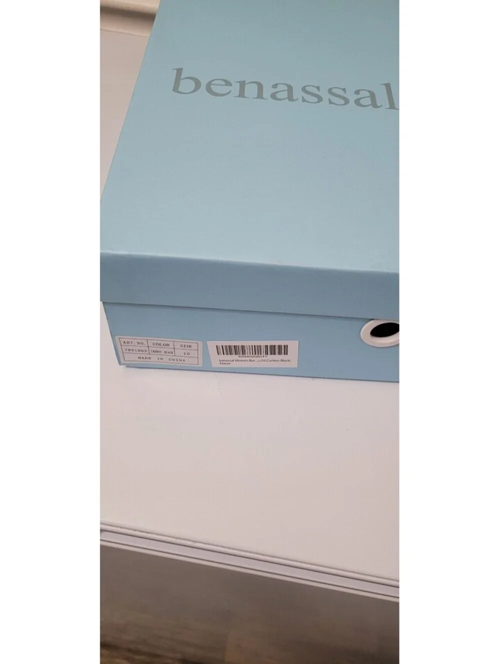 benassal Women's Slip-On Flats Carbon Black Size 10
